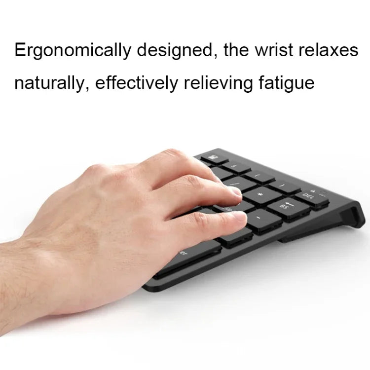 BT302 28 Tasten Laptop Mini Funk-Tastatur, Spezifikation:, Bluetooth (Schwarz), Bluetooth (Grau), 2.4G (Schwarz), 2.4G (Grau)
