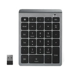 BT302 28 Tasten Laptop Mini Funk-Tastatur, Spezifikation:, Bluetooth (Schwarz), Bluetooth (Grau), 2.4G (Schwarz), 2.4G (Grau)