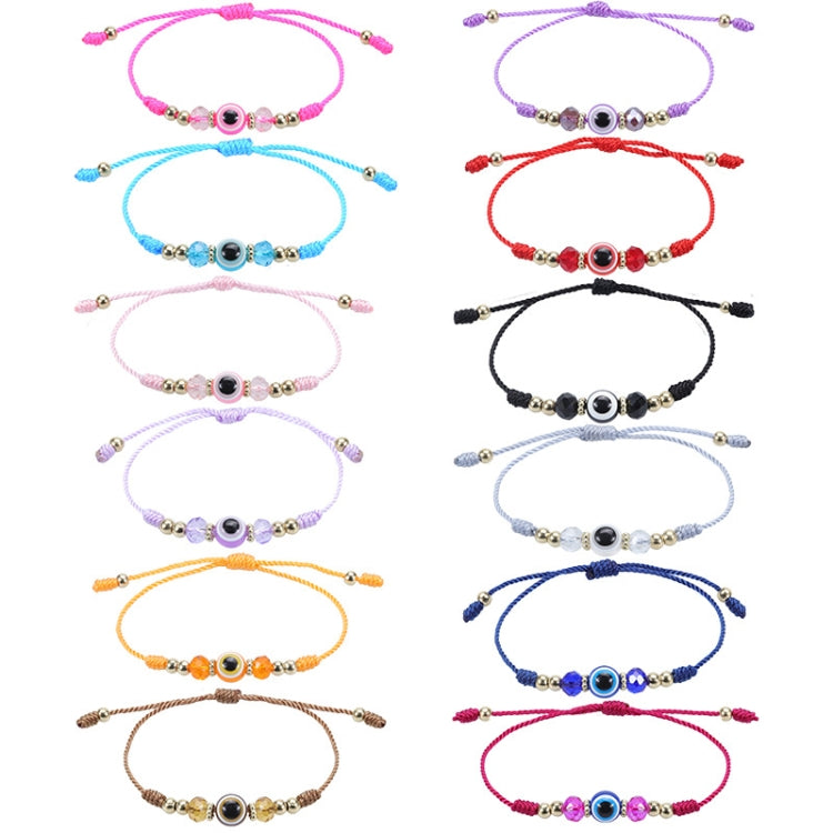 Teufelsauge Verstellbares Kristallperlenarmband