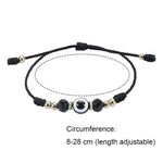 Teufelsauge Verstellbares Kristallperlenarmband