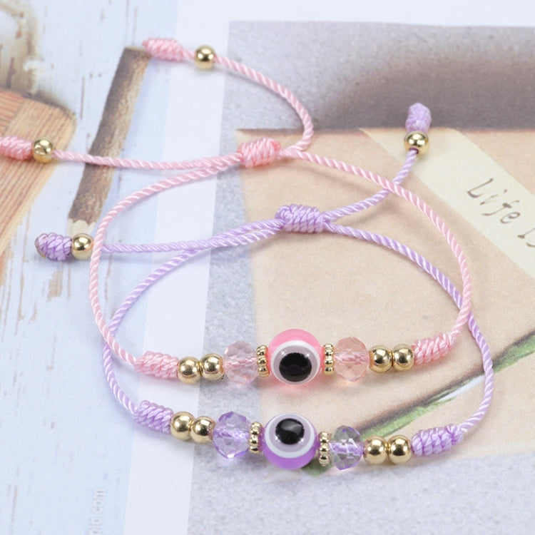 Teufelsauge Verstellbares Kristallperlenarmband
