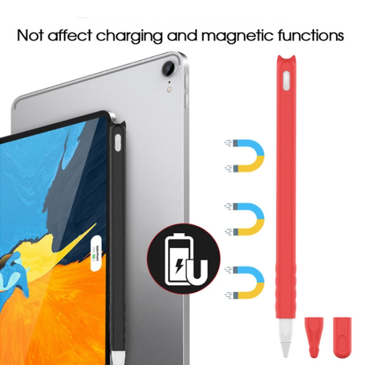 2 Stück Cartoon Touch Silikon Stifthülle für Apple Pencil 2