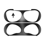 2 STK Innere Kopfhörerabdeckungsaufkleber Staubschutzfolie für Airpods 3, Schwarz, Gold, Silber, Roségold, Rot, Grün, Blau, Lila