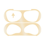 2 STK Innere Kopfhörerabdeckungsaufkleber Staubschutzfolie für Airpods 3, Schwarz, Gold, Silber, Roségold, Rot, Grün, Blau, Lila