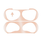 2 STK Innere Kopfhörerabdeckungsaufkleber Staubschutzfolie für Airpods 3, Schwarz, Gold, Silber, Roségold, Rot, Grün, Blau, Lila