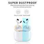 2 STK Innere Kopfhörerabdeckungsaufkleber Staubschutzfolie für Airpods 3, Schwarz, Gold, Silber, Roségold, Rot, Grün, Blau, Lila