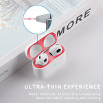 2 STK Innere Kopfhörerabdeckungsaufkleber Staubschutzfolie für Airpods 3, Schwarz, Gold, Silber, Roségold, Rot, Grün, Blau, Lila