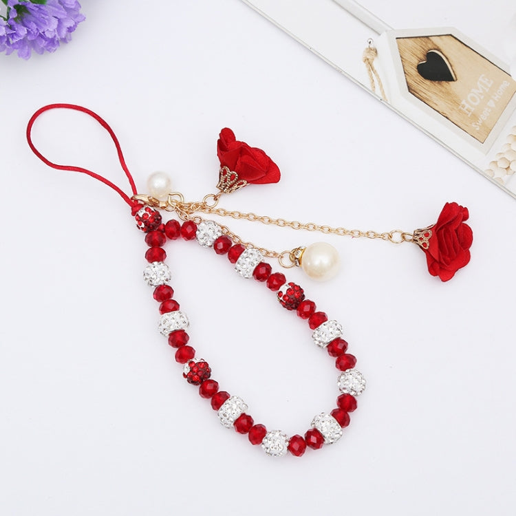Kristall Handyband Mädchen Keramik Ton Gips Blumenarmband, Blau, Großes Rot, Lila, Schwarz, Weiß, Rosa