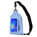Tteoobl Wasserdichte Schwimm-Umhängetasche für Handys, Touchscreen-Brusttasche,Stil: Reißverschlussmodell, Klebemodell