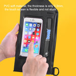 Tteoobl Wasserdichte Schwimm-Umhängetasche für Handys, Touchscreen-Brusttasche,Stil: Reißverschlussmodell, Klebemodell