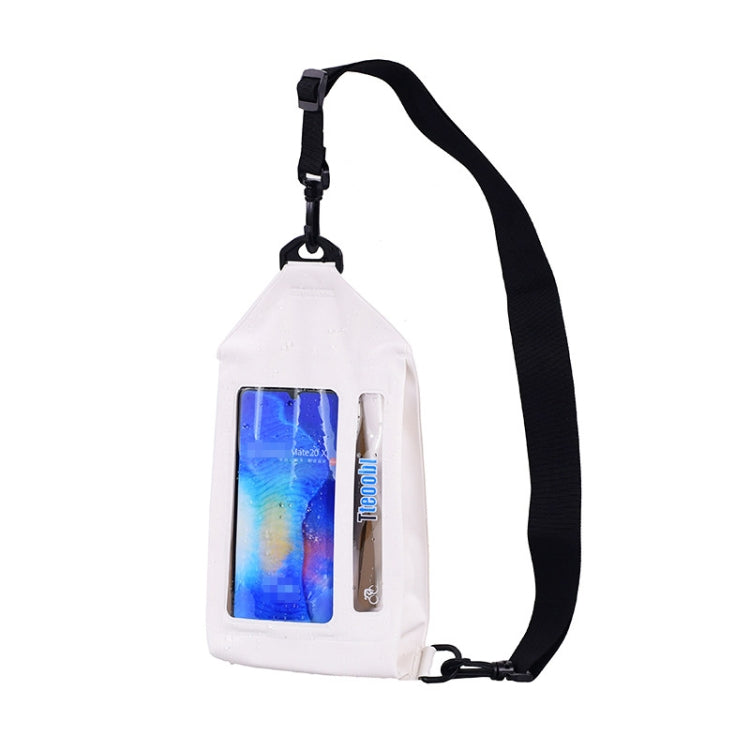Tteoobl Wasserdichte Schwimm-Umhängetasche für Handys, Touchscreen-Brusttasche,Stil: Reißverschlussmodell, Klebemodell