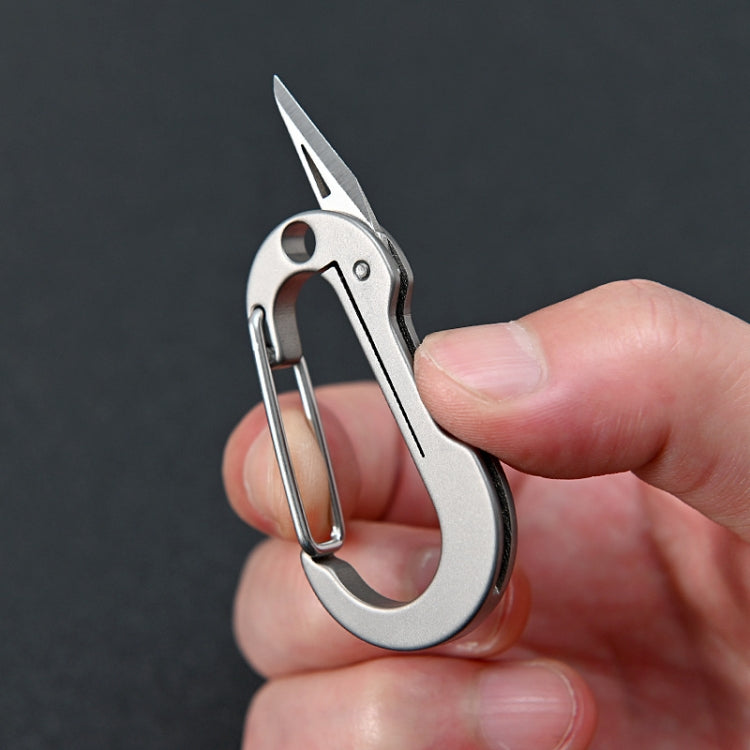 Titanlegierung Schlüsselanhänger Kleines Messer Mini EDC Tragbares Entpackmesser, Titanlegierung Schlüsselanhänger