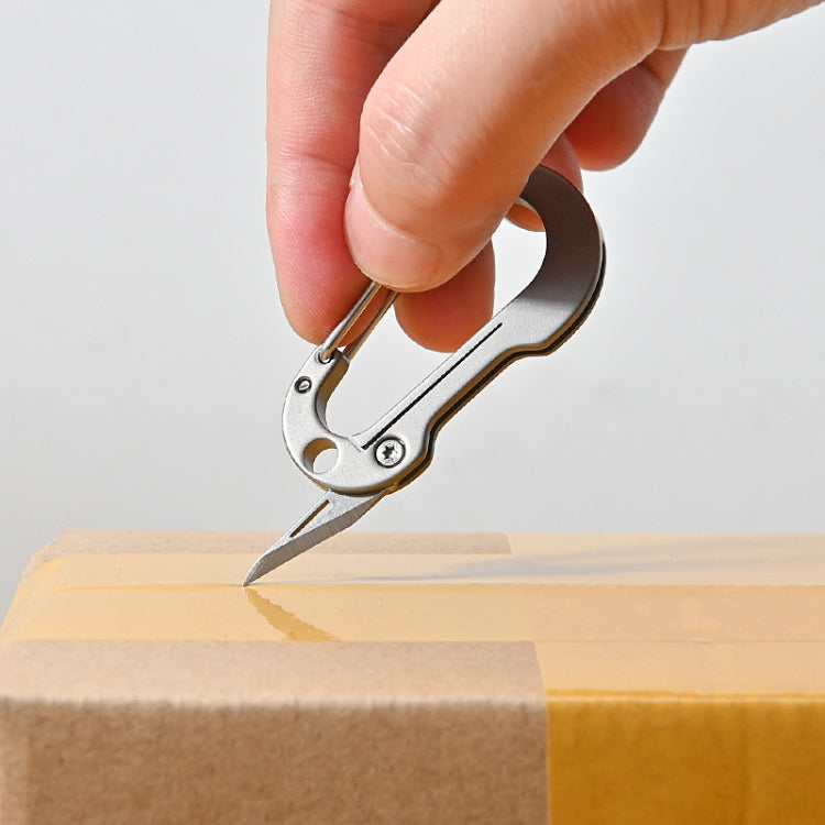 Titanlegierung Schlüsselanhänger Kleines Messer Mini EDC Tragbares Entpackmesser, Titanlegierung Schlüsselanhänger