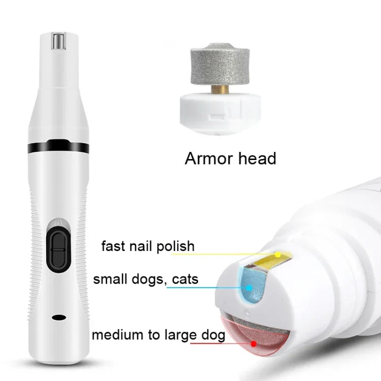 Elektrischer USB-Rasierer für Haustiere, Hundehaartrimmer, Nagellackierer, Nagellackierer