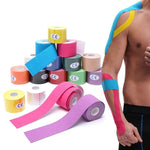 3 Stück Muscle Tape Physiotherapie Sporttape Basketball Kniebandage, Größe:, 2,5cm x 5m, 3,8cm x 5m, 5cm x 5m