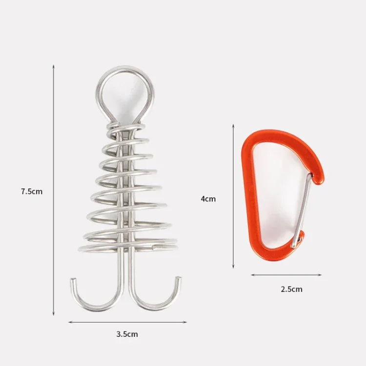 Outdoor Kraken Zelt Heringe Edelstahl, feste Zeltseilschnalle, Kraken Schnalle