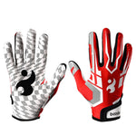 BOODUN C281071G Baseball Rugby Gloves Fitness Sports Anti-Slip Outdoor Hiking Gloves, C281071G Red S, C281071G Red M, C281071G Red L, C281071G White S, C281071G White M, C281071G White L