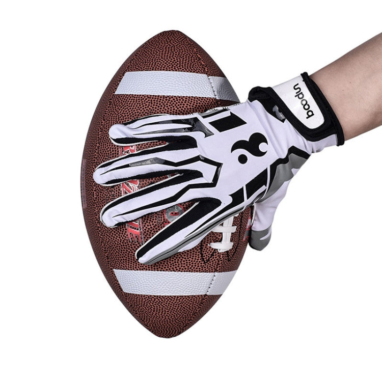 BOODUN C281071G Baseball Rugby Handschuhe Fitness Sport Rutschfeste Outdoor-Wanderhandschuhe, C281071G Weiß S, C281071G Weiß M, C281071G Weiß L, C281071G Rot S, C281071G Rot M, C281071G Rot L