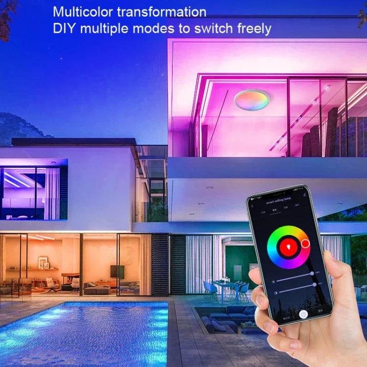 WiFi Bluetooth 2.4G-Fernbedienung LED-Deckenleuchte, Spannung: EU-Standard 220V-240V, US-Standard 110V-130V