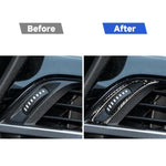 For BMW X1 F48/X2 F39 2pcs /Set Right-Hand Drive Dashboard Air Conditioner Air Vent Knob Sticker, Right-Hand Drive