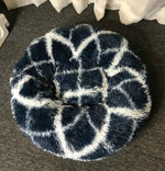 Runde Hundehütte mit warmem Hundebett für langhaarige Haustiere, 40 cm, 50 cm, 60 cm