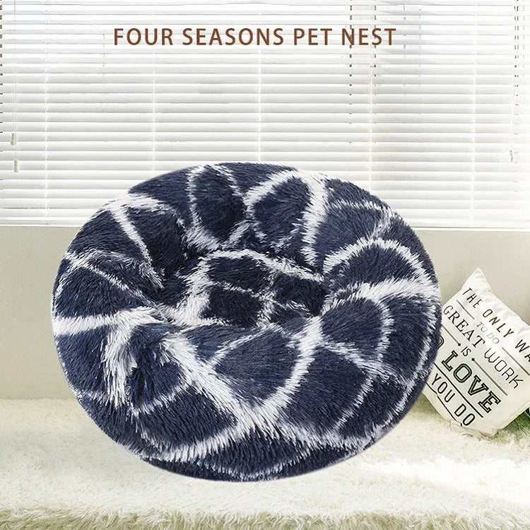 Runde Hundehütte mit warmem Hundebett für langhaarige Haustiere, 40 cm, 50 cm, 60 cm