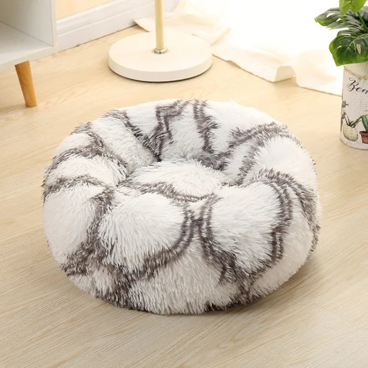 Runde Hundehütte mit warmem Hundebett für langhaarige Haustiere, 40 cm, 50 cm, 60 cm