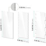 6-in-1-Set aus transparentem Acryl-Kuchenschaber und Glättungswerkzeug, 6-in-1