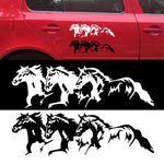 5PCS FGM-002 Carving Reflective Stickers Galloping Horse Car Body Sticker, Galloping Horse