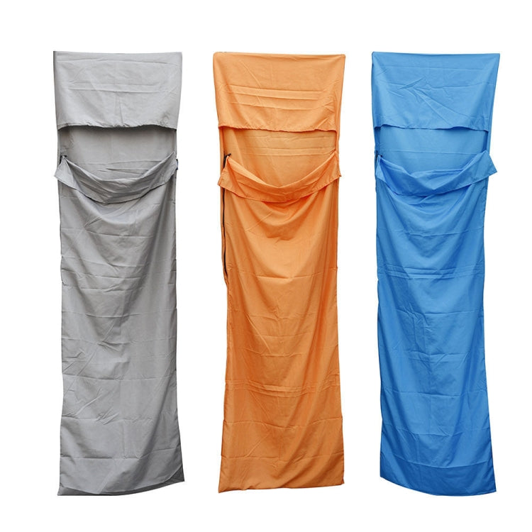 Ultraleichter Outdoor-Schlafsack Pongee, tragbar, Einzel-Schlafsäcke, 210x70cm Grau, 210x70cm Blau, 210x70cm Orange