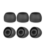 6 STÜCK Silikon Ohrstöpsel für TWS Samsung Galaxy Buds Pro, groß Schwarz, mittel Schwarz, klein Schwarz, groß Grau, mittel Grau, klein Grau, groß Lila, mittel Lila, klein Lila