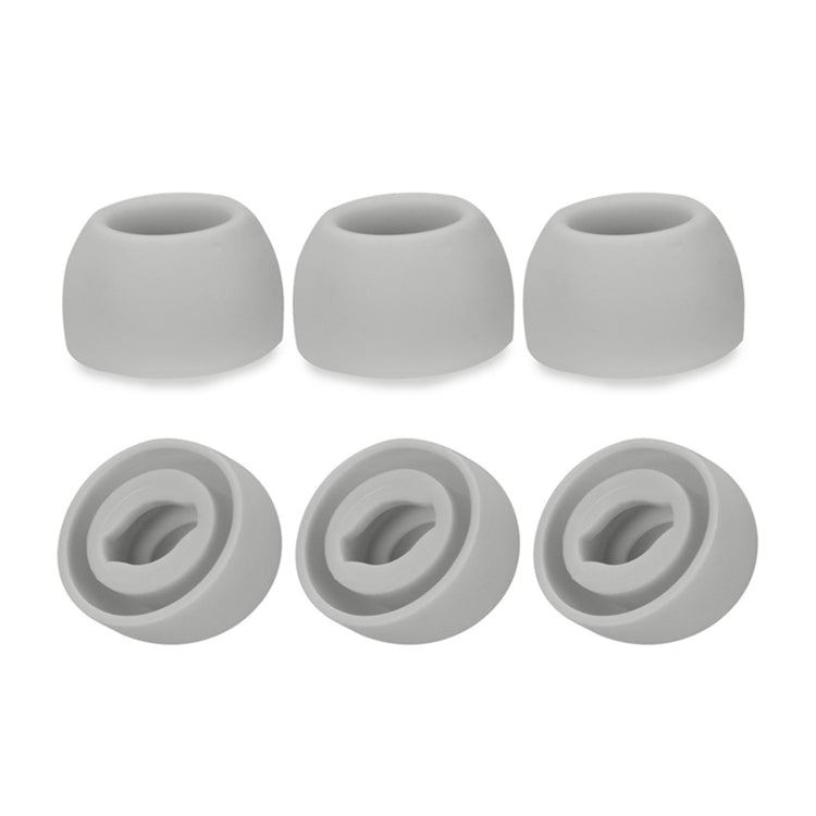 6 STÜCK Silikon Ohrstöpsel für TWS Samsung Galaxy Buds Pro, groß Schwarz, mittel Schwarz, klein Schwarz, groß Grau, mittel Grau, klein Grau, groß Lila, mittel Lila, klein Lila