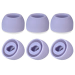 6 STÜCK Silikon Ohrstöpsel für TWS Samsung Galaxy Buds Pro, groß Schwarz, mittel Schwarz, klein Schwarz, groß Grau, mittel Grau, klein Grau, groß Lila, mittel Lila, klein Lila