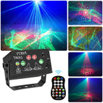 T10 Sprachgesteuertes Mini-Bühnenlaserlicht, Atmosphärenlicht mit Fernbedienung
