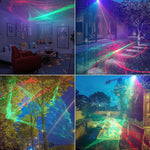 T10 Sprachgesteuertes Mini-Bühnenlaserlicht, Atmosphärenlicht mit Fernbedienung