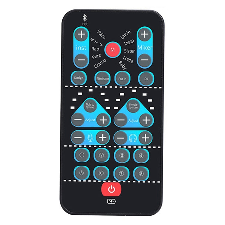 M10 Mobiler Computer Soundkarte Mini-Stimmenverzerrer K-Song Aufnahme Bluetooth Stimmenverzerrer, M10