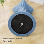 Runder elastischer Ventilatorstaubschutz, Haushaltsstoff-Ventilatorschutzhülle, 110x45cm Blau, 110x45cm Grau, 110x45cm Grün
