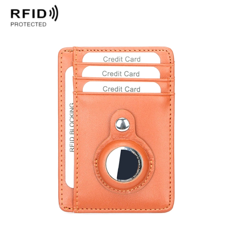 TQ-319 Anti-Theft Anti-Lost Tracker Leather Card Holder For AirTag 2nd Gen / AirTag 1st Gen, Carbon Fiber (Black), Carbon Fiber (Gray), Carbon Fiber (Blue), Carbon Fiber (Brown), Flat Pattern (Black), Flat Pattern (Red), Flat Pattern (Gray)