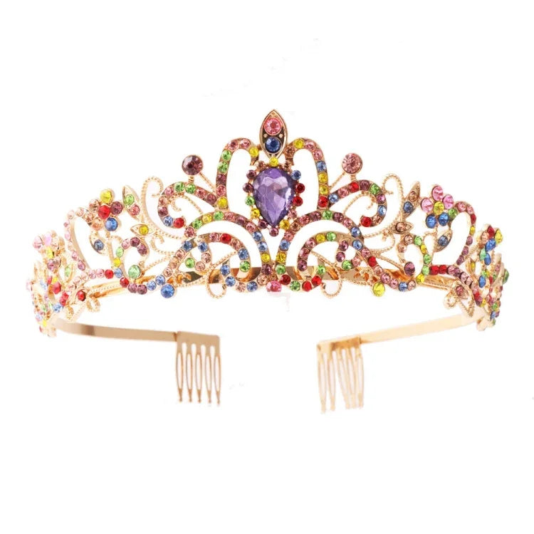 G2888 Kristall-Diamant-Hochzeitsfrisur mit geflochtenem Haarreif, Silberweiß, Silber, Gold, Roségold, AB-Farben, Weiß+Rosa, Rosa, Blau, Roségold (ohne Kamm), Gold (ohne Kamm), Opal (Farben), Lila-Roter Diamant, Helllila, Hellgrün ...