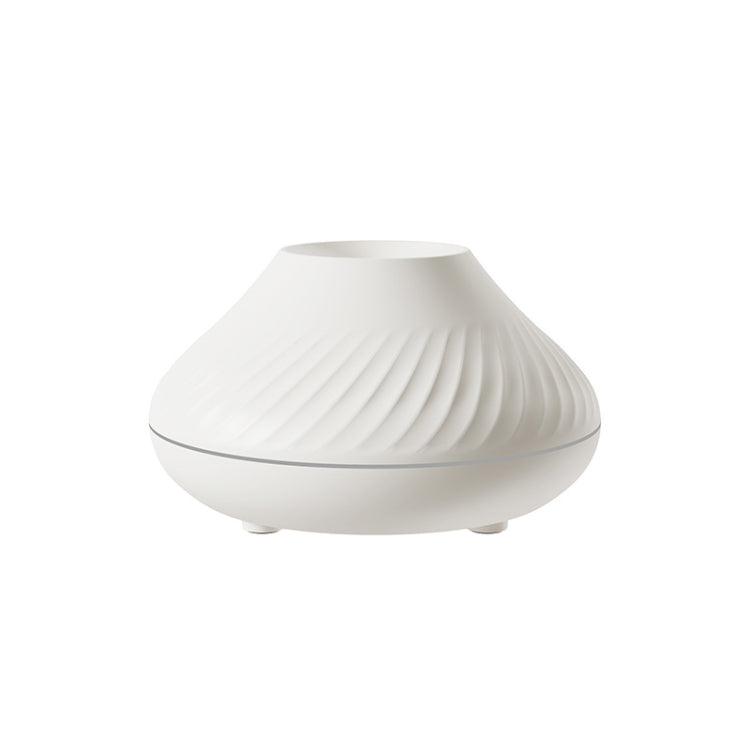 DQ705 Vulkanische Flammen-Aroma-Diffusor-Duftlampe Luftbefeuchter mit Farbnachtlicht, DQ705 (Beige), DQ705 (Schwarz)