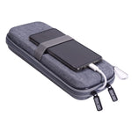 Handy Powerbank Datenkabel EVA Aufbewahrungstasche, Grau, Schwarz