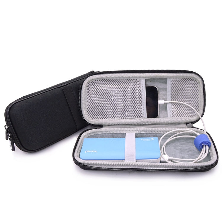 Handy Powerbank Datenkabel EVA Aufbewahrungstasche, Grau, Schwarz