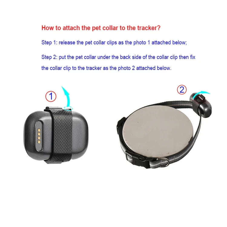 G16 Haustier-GPS-Tracker IP67 wasserdichtes Smart-Halsband mit Anti-Verlust-Funktion für Hunde und Katzen, G16 Haustier-GPS