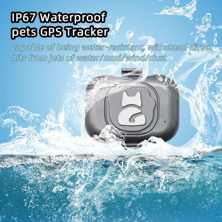 G16 Haustier-GPS-Tracker IP67 wasserdichtes Smart-Halsband mit Anti-Verlust-Funktion für Hunde und Katzen, G16 Haustier-GPS
