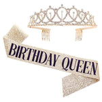 WM-02 Kristall-Diamant Geburtstagsparty-Hochzeits-Hochsteckkrone, Farbe: Gold Queen Set1, Silber, Gold, Roségold, AB-Diamant, Gold Queen, AB Silver Queen, Silver Queen, Roségold Queen, Golden Queen, Silver Girl, AB Gold Girl, Gold Girl, Roségold Girl