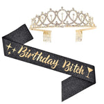 WM-02 Kristall-Diamant Geburtstagsparty-Hochzeits-Hochsteckkrone, Farbe: Gold Queen Set1, Silber, Gold, Roségold, AB-Diamant, Gold Queen, AB Silver Queen, Silver Queen, Roségold Queen, Golden Queen, Silver Girl, AB Gold Girl, Gold Girl, Roségold Girl