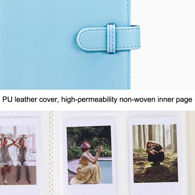 3-Zoll-Fotoalbum aus PU-Leder, Retro-Stil, Fotospeicher, Erinnerungsbuch, Weiß, Rosa, Lila, Blau, Schwarz, Braun