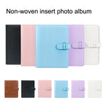 3-Zoll-Fotoalbum aus PU-Leder, Retro-Stil, Fotospeicher, Erinnerungsbuch, Weiß, Rosa, Lila, Blau, Schwarz, Braun