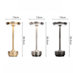 Wiederaufladbare Schreibtischlampe Abnehmbare Schreibtischlampe Bar Atmosphären Nachtlicht, Gold, Silber, Schwarz