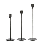 3 PCS / Set Wohndeko Hochzeit Schmiedeeisen Kerzenhalter, Stil: 3 PCS / Set Dicker Boden (Rosenrot), 3 PCS / Set Dicker Boden (Silber), 3 PCS / Set Dünner Boden (Schwarz), 3 PCS / Set Dünner Boden (Imitationsgold), 3 PCS / Set Dünner Boden (Silber) ...